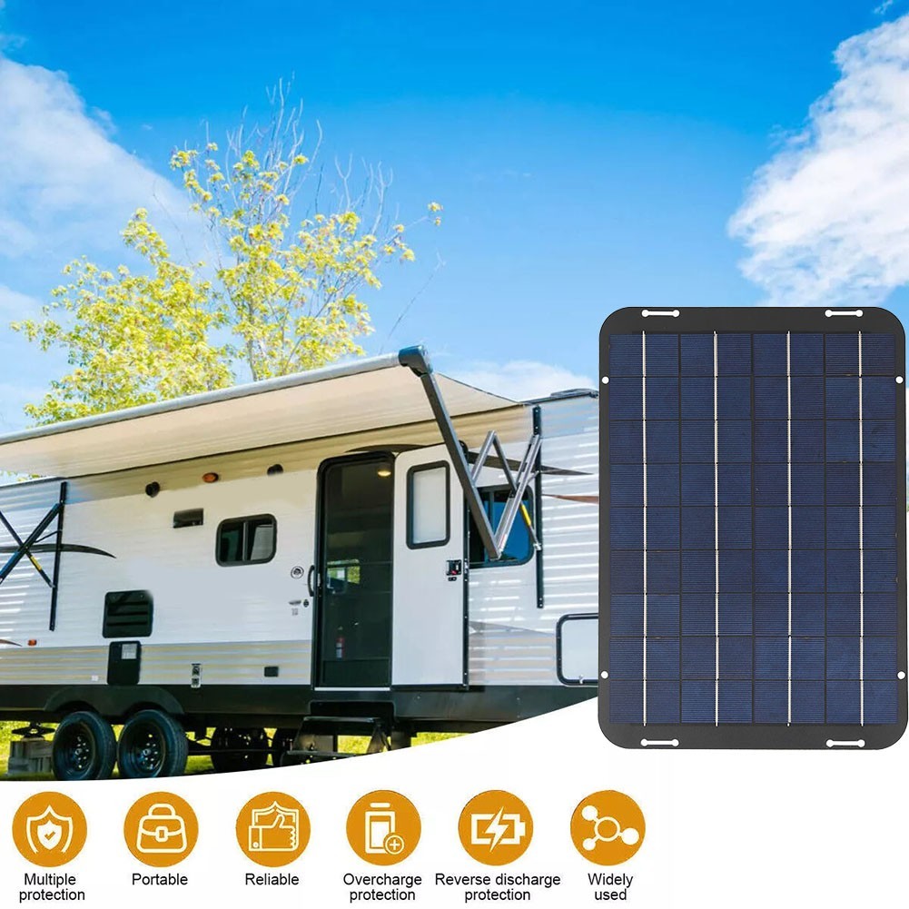 Robust 30W Solar Panel with IP65 Waterproof Rating for Outdoor Applications