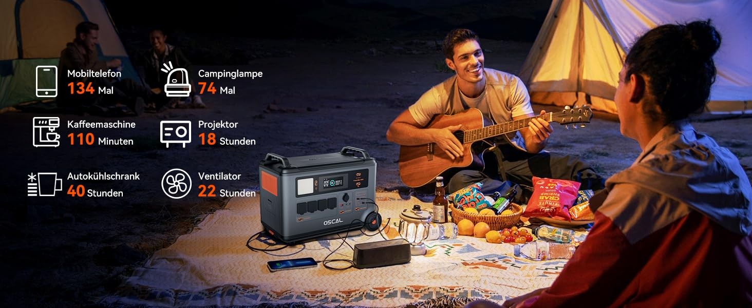 PowerMax 6000 Solargenerator LiFePO4 6000W OSCAL Portable Power Station 3600Wh