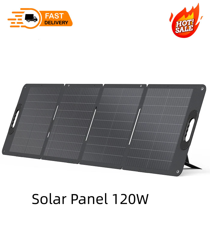 Solar Panel 120W PV120 IP68 Water&Dustproof with Adjustable Kickstand Dabbsson