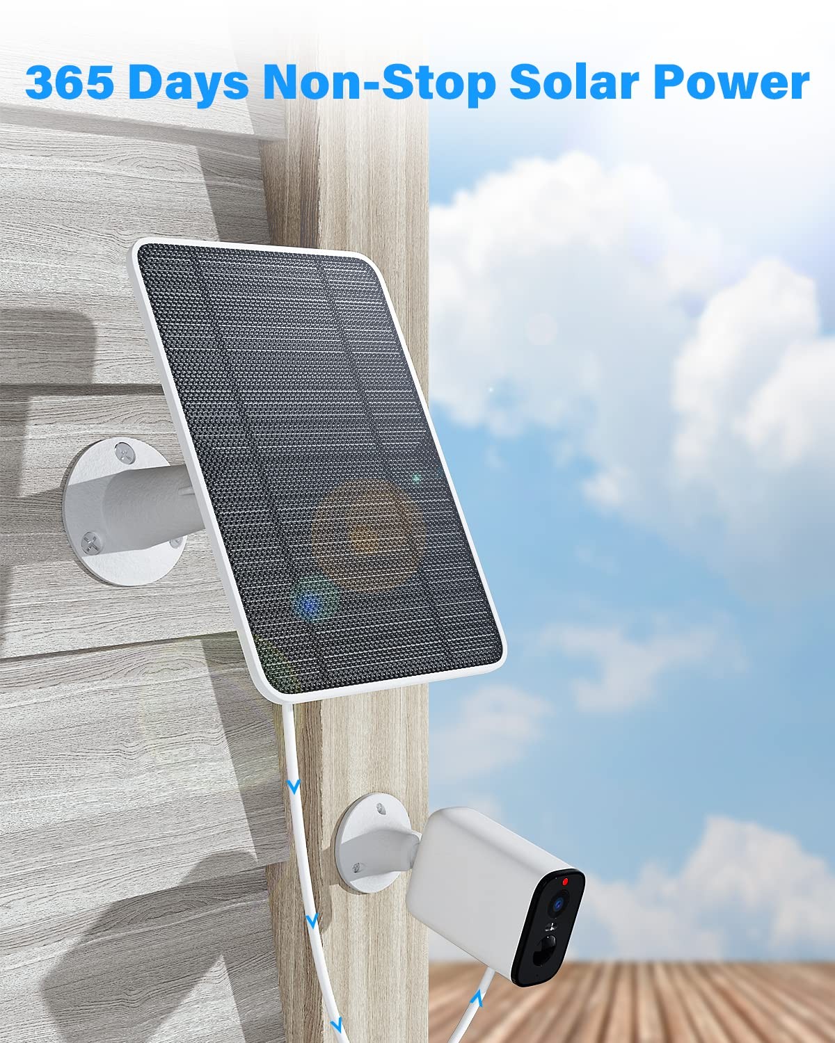 Upgraded Solar Panel Charging Compatible with Arlo Pro 4, Pro 3, Ultra 2, 4W …