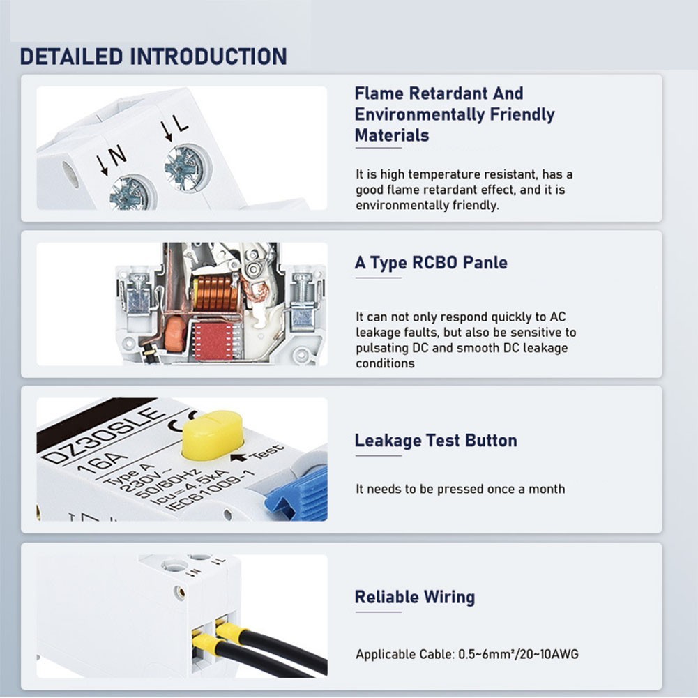 18mm Width Circuit Breaker FI for Enhanced Electrical System Performance