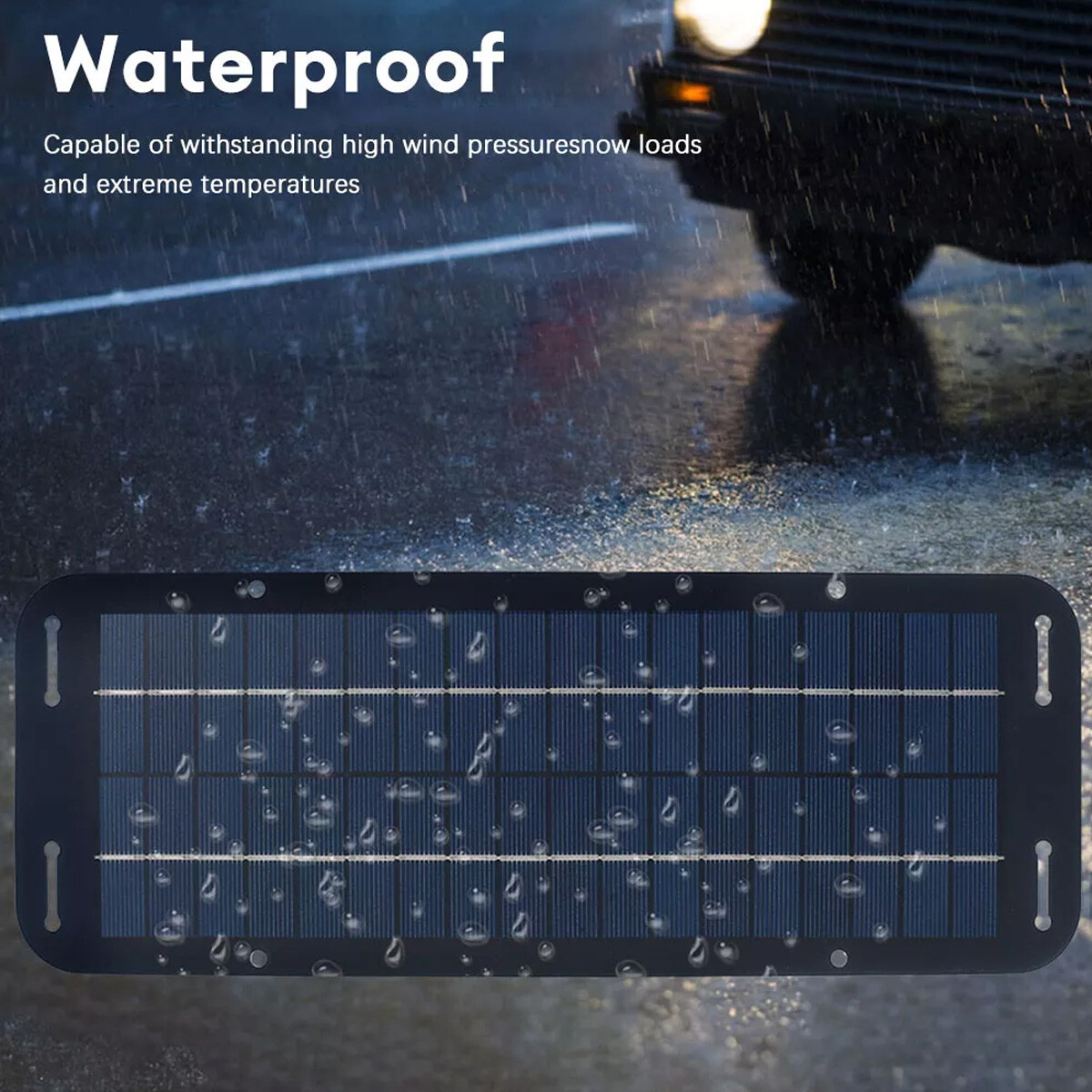 30W 12V Solar Panel Charger Kit with USB for Car Boat RV Battery Maintenance Lot