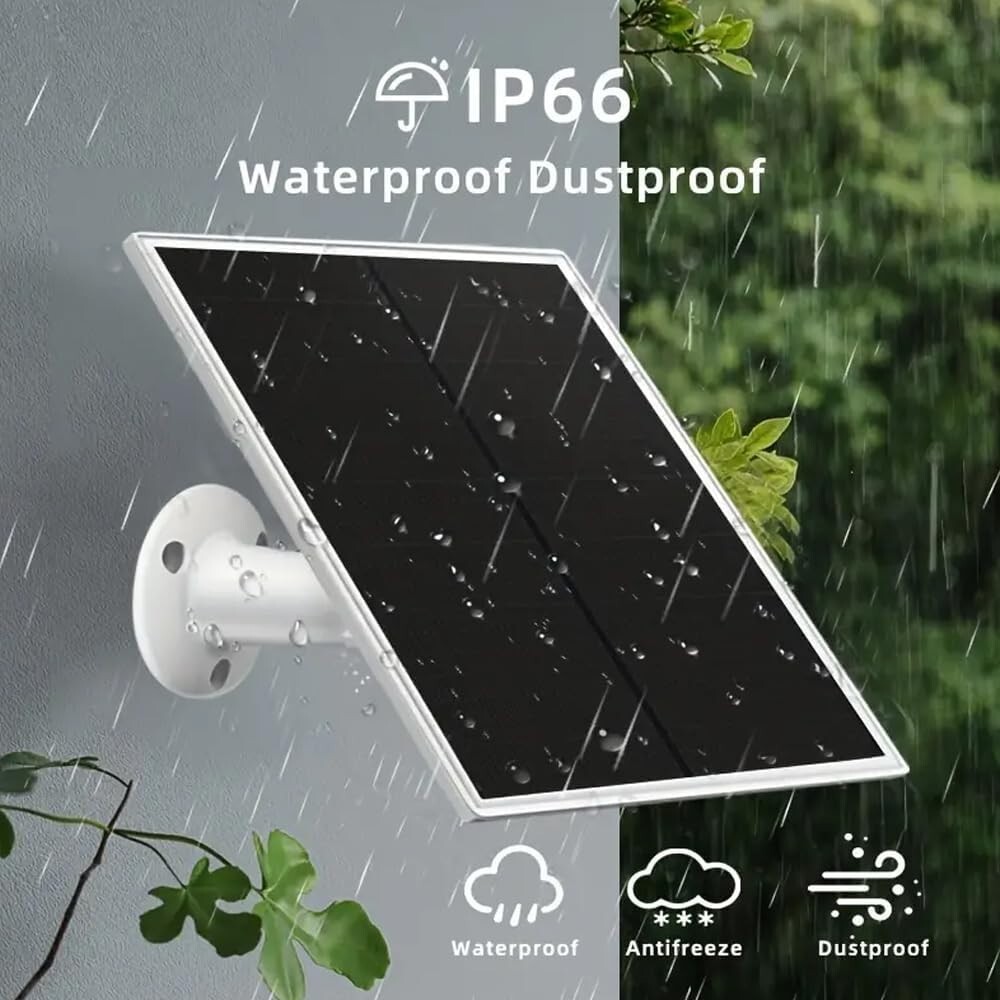 Solar Panel Charger for Ring Stick Up Cam, Cam Pro, 1Pack