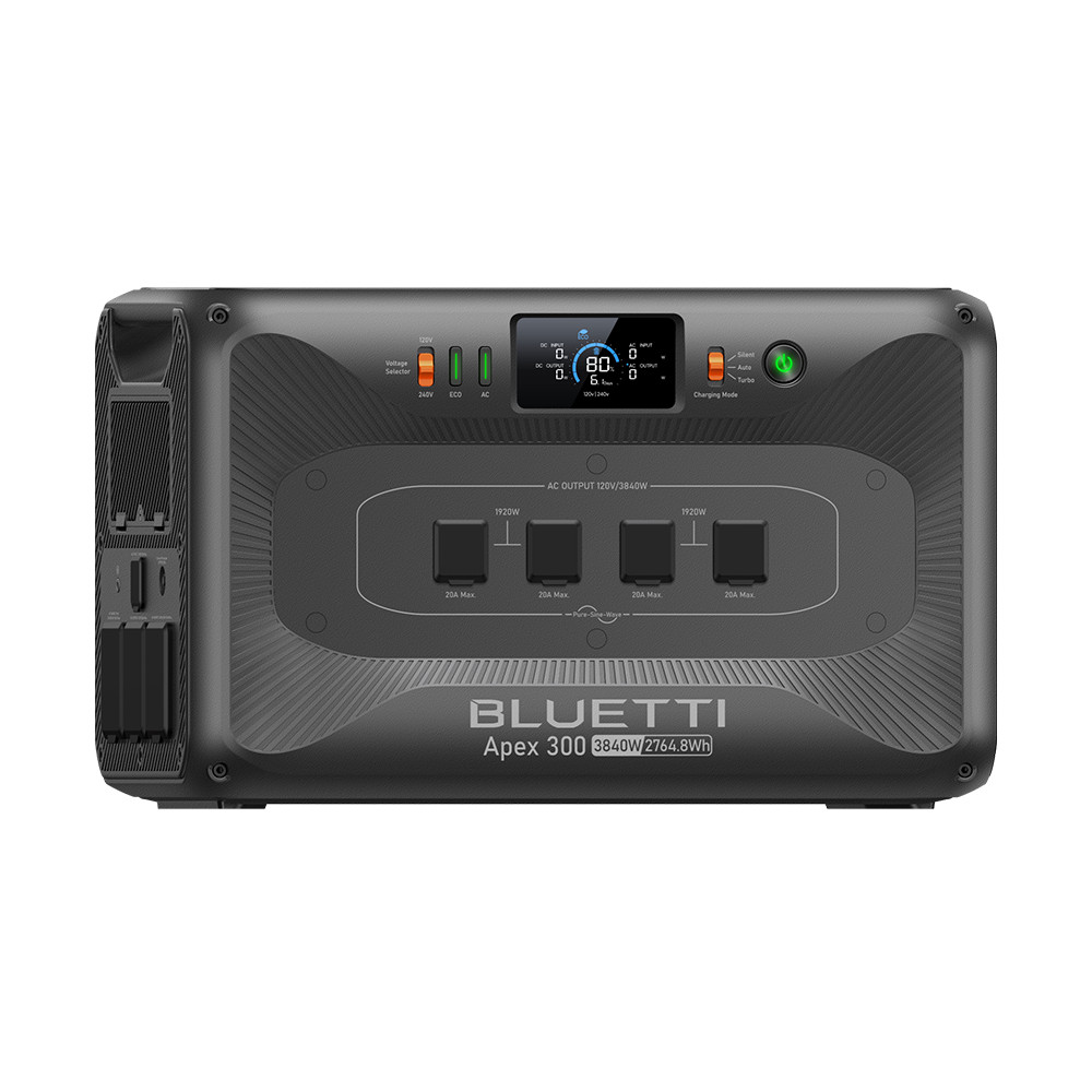 BLUETTI Apex 300 3840W 2764Wh+B300K+Optional Solar Panels 200W/350W for Backup