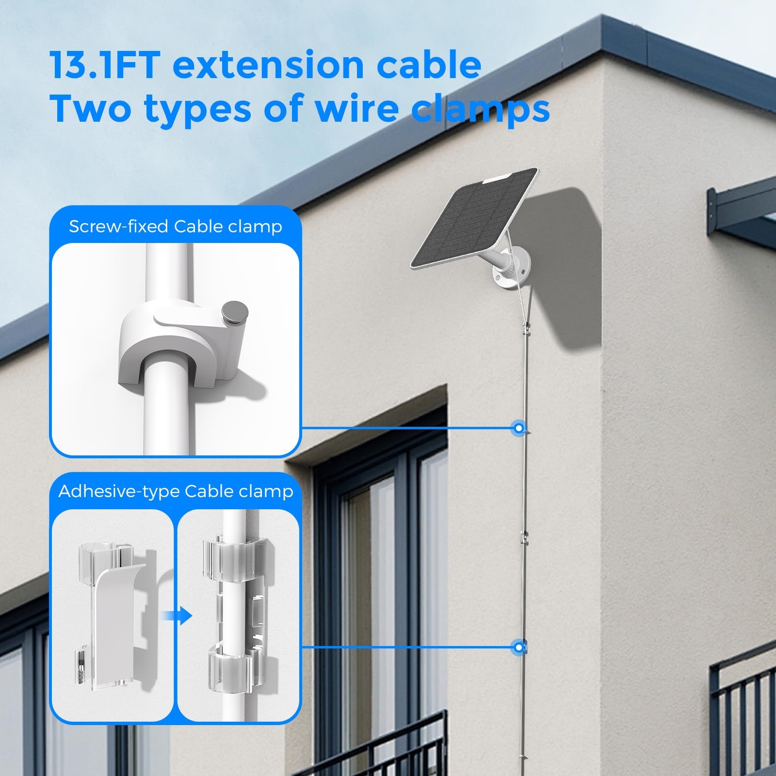 4W Solar Panel Compatible with SimpliSafe Outdoor Security Camera and Series …