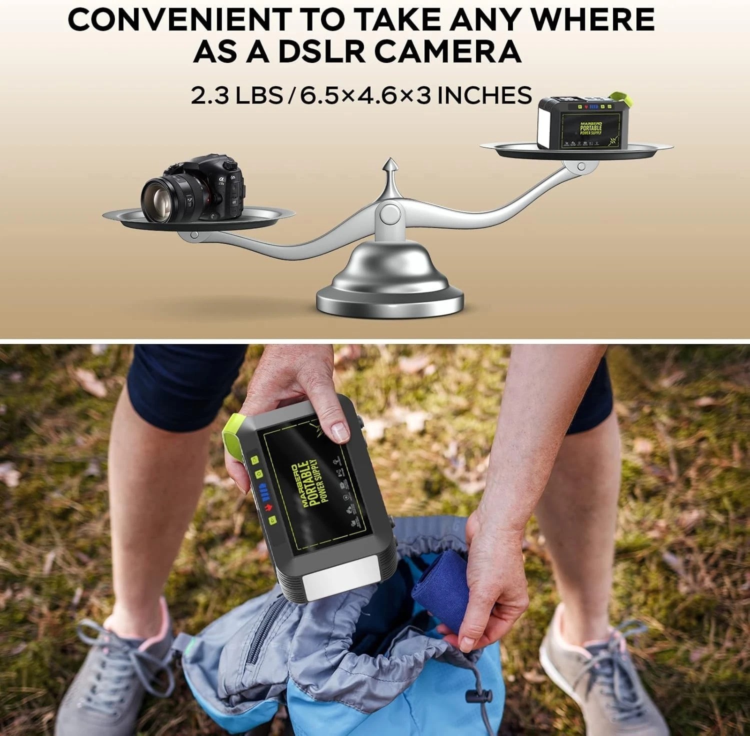 Portable 88Wh Power Station – Fast Charging Solar Generator for Camping & Backup