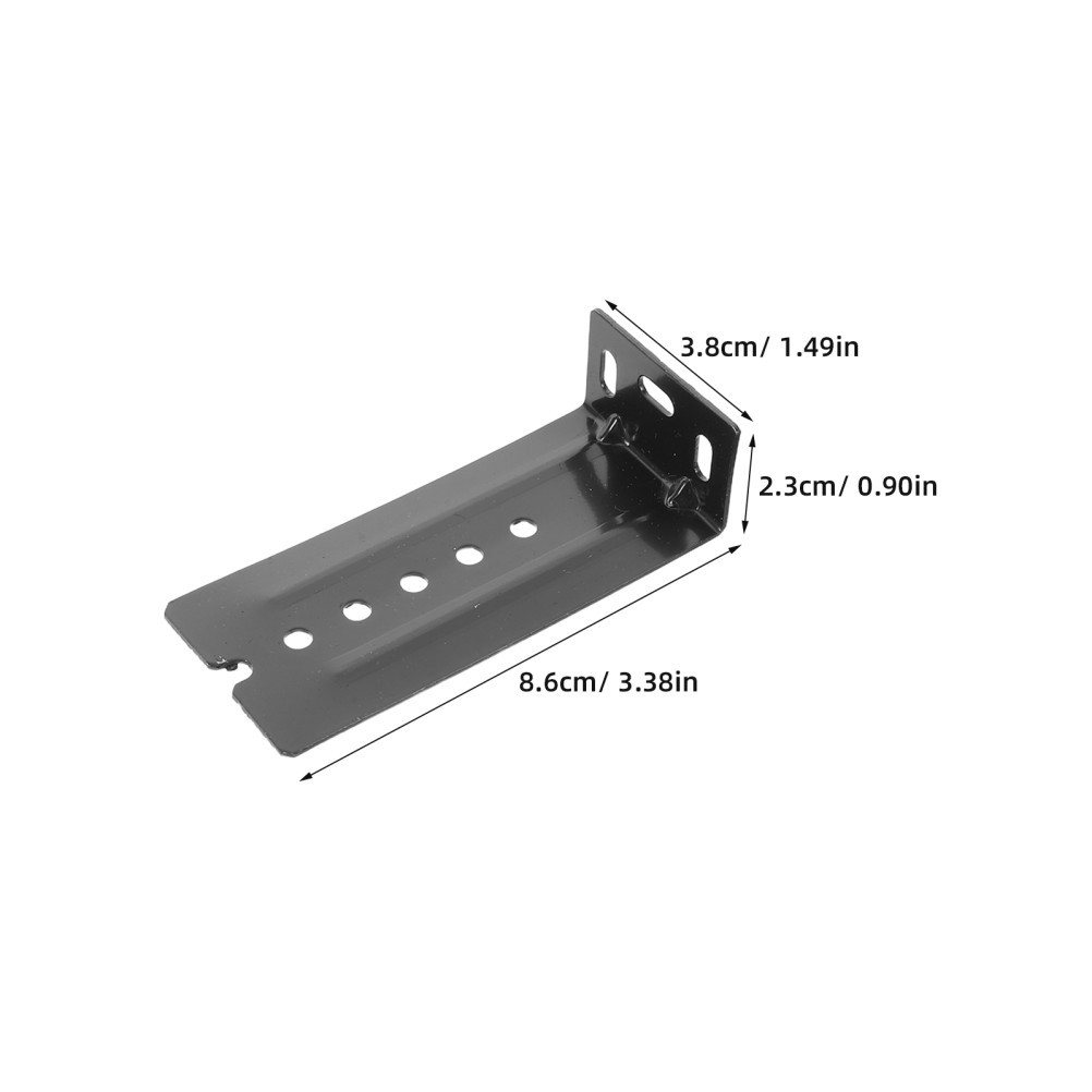 8Pcs Keyboard Slide Brackets Alloy Black L-Shaped Heavy Duty Durable Support
