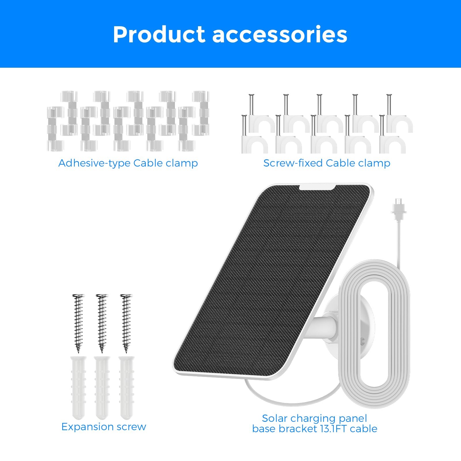 4W Solar Panel Compatible with SimpliSafe Outdoor Security Camera and Series …