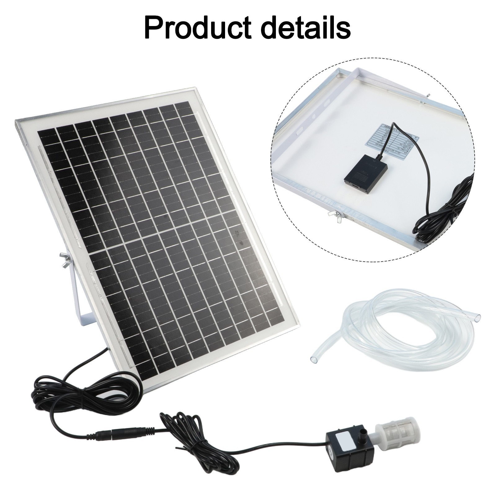 Solar Panel with 240L/H Water Pump for Efficient Outdoor Water Feature