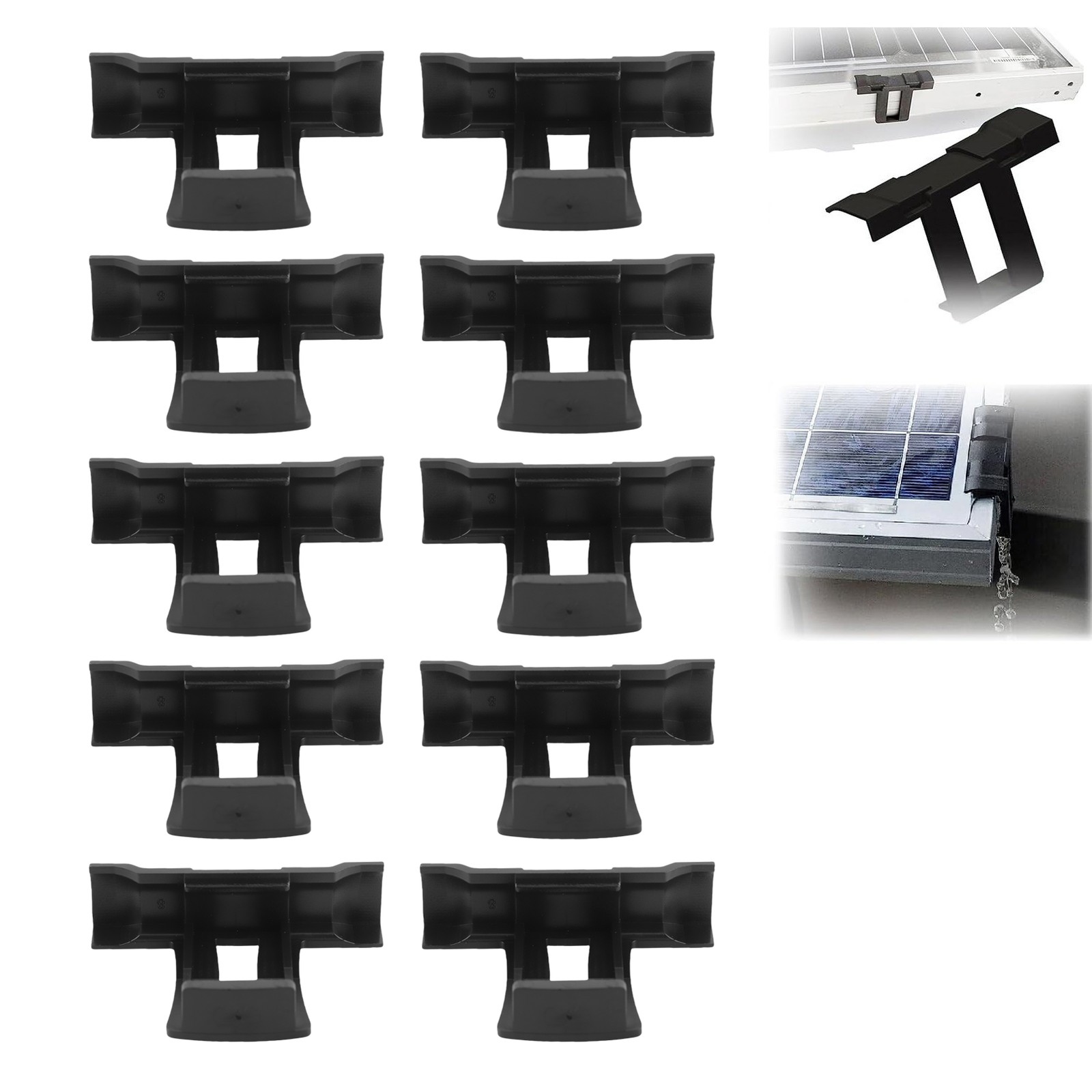 20Pcs Durable Solar Panel Drain Clips For Outdoor Use Recommended