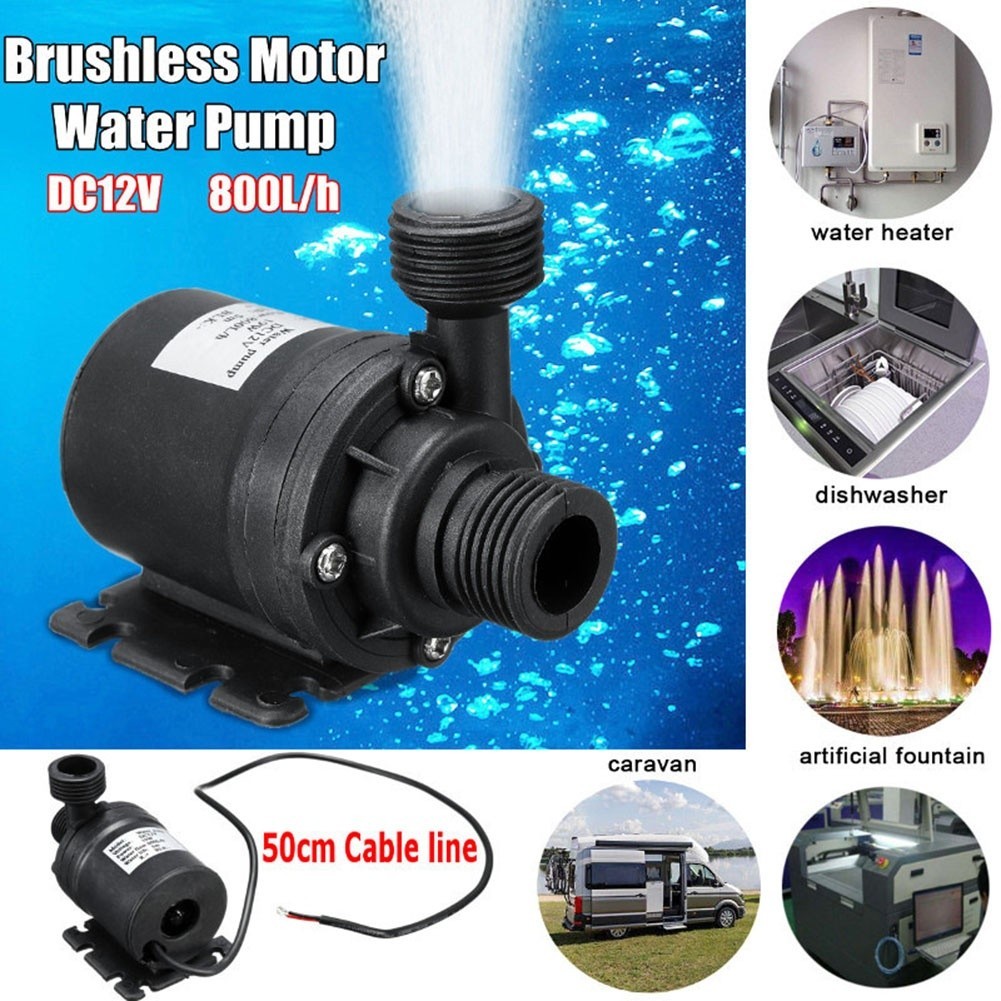 Outdoor Solar Water Pump 50W 12V with Battery Box for Fountains and Ponds