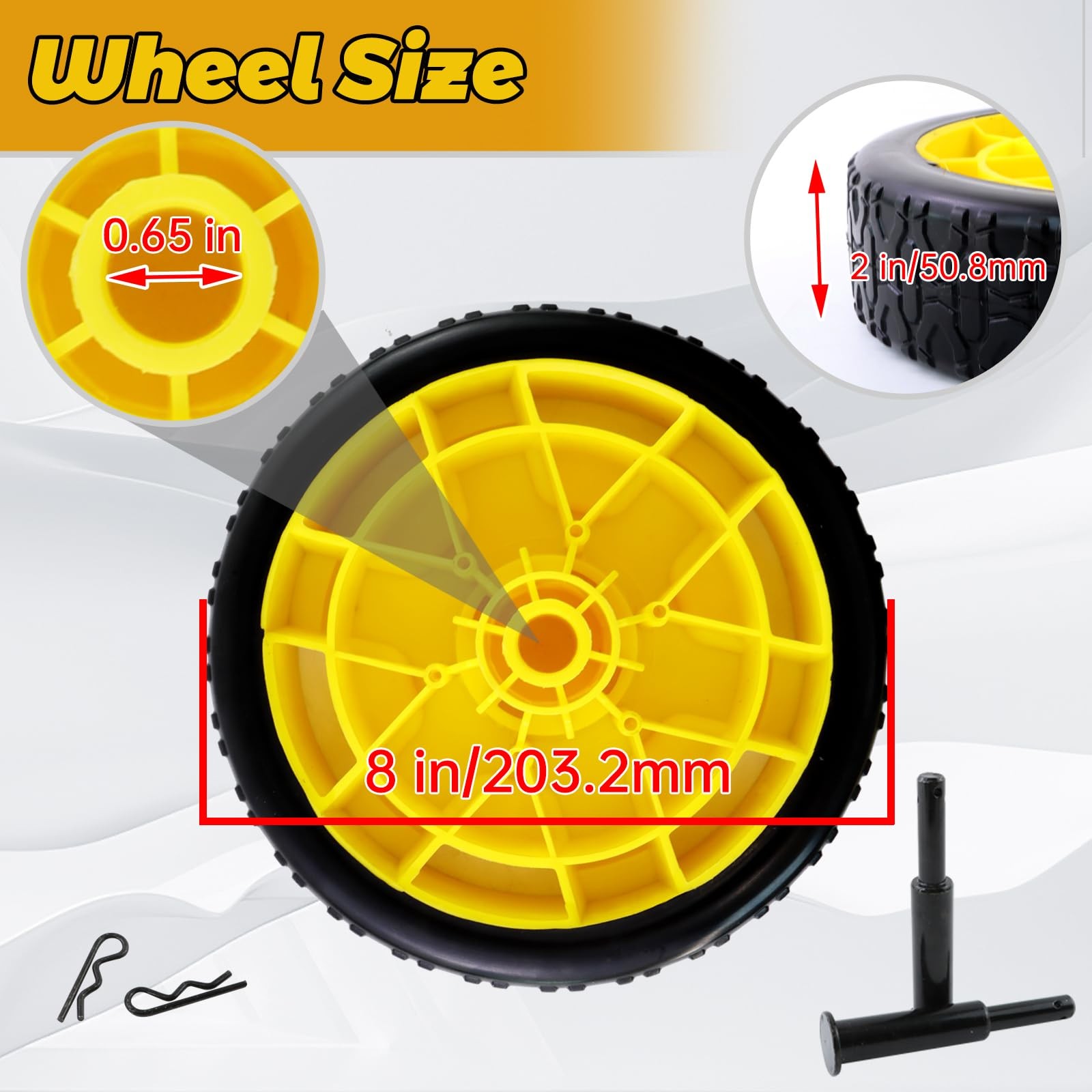 KIKITE Generator Wheel Kit Compatible with Champion 2800-4750w with Folding H…