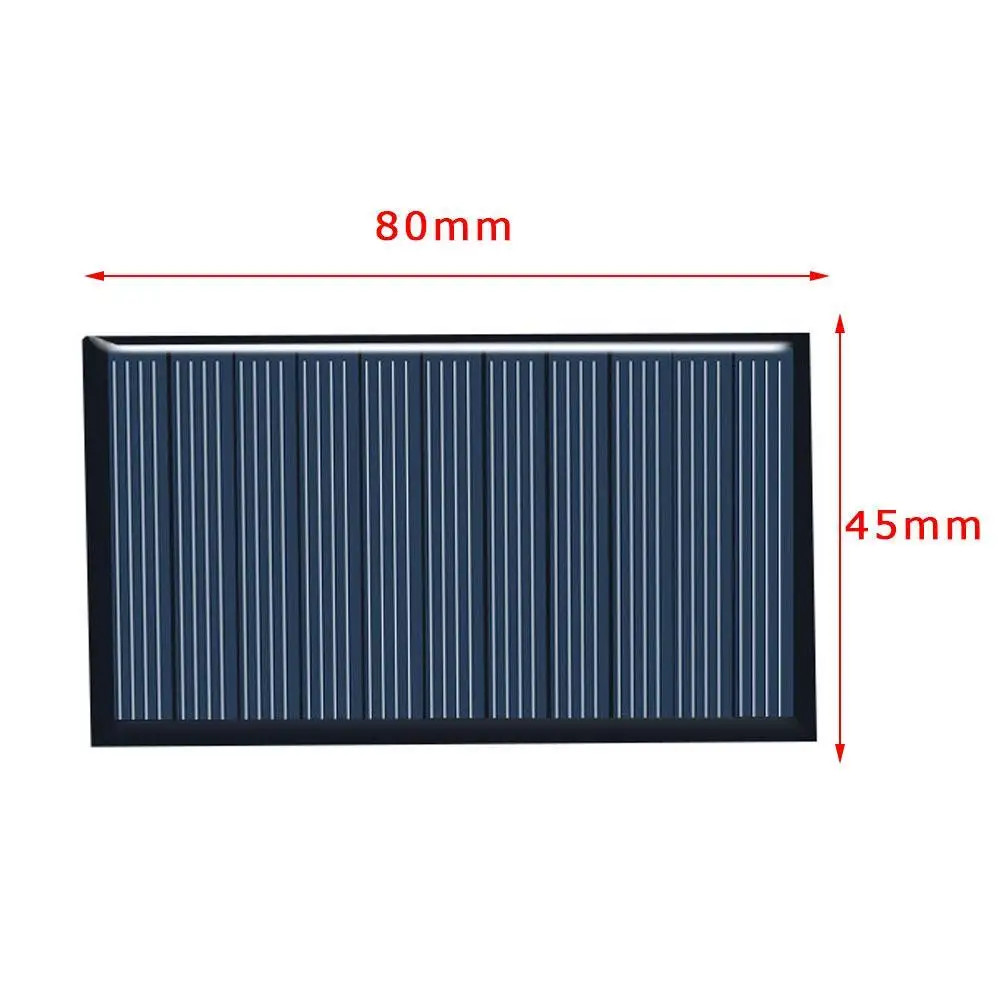5pcs 80x45mm 5V 75mA Solar Panel Drop Glue Board DIY Solar Silicon Panels Board