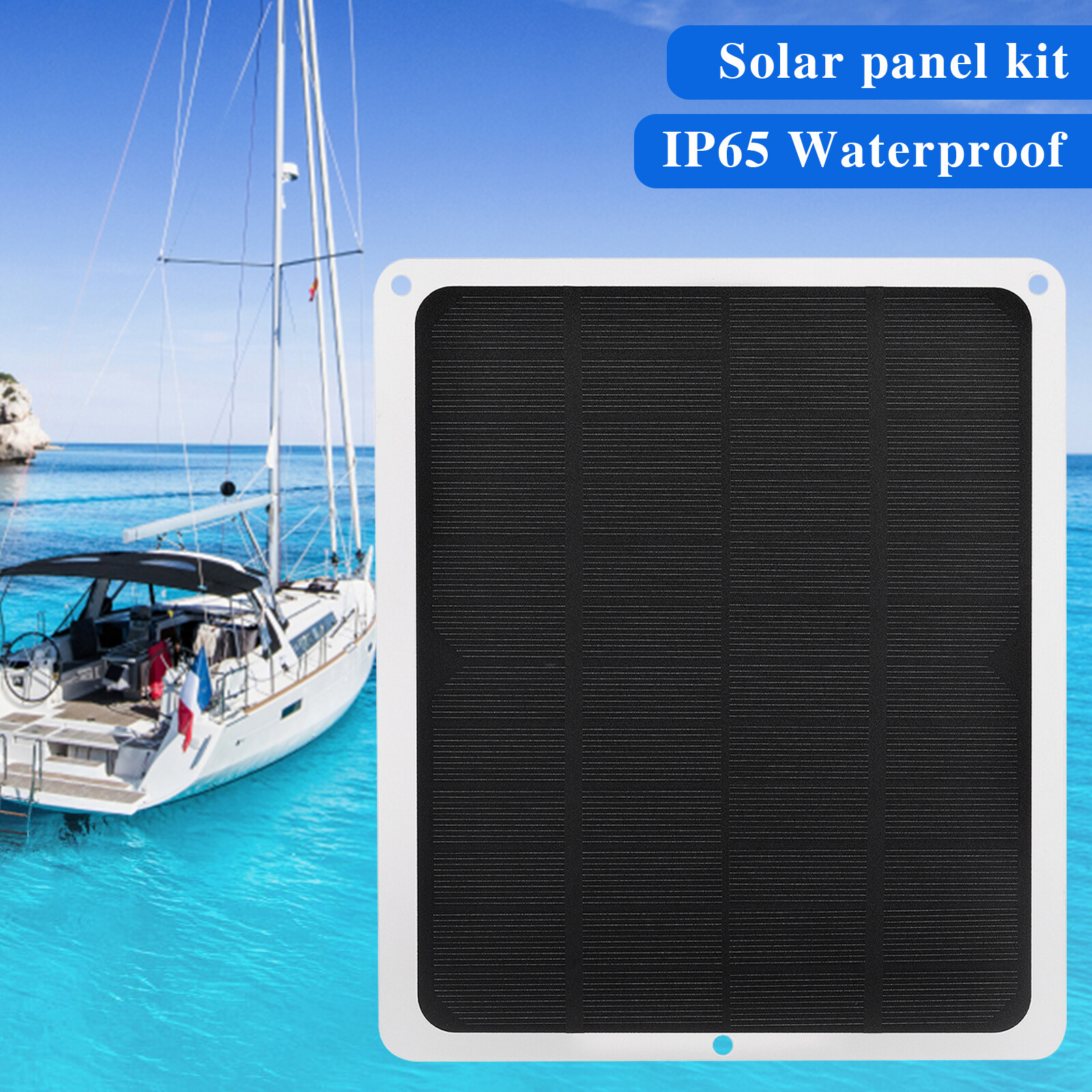 12V 10W Solar Panel Charger Battery Charger Kit For Hiking Camping Phone Charger