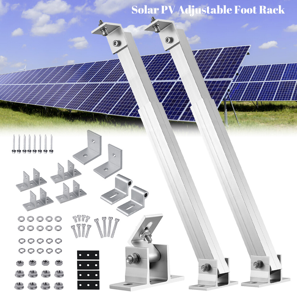 2Pairs Solar Panel Adjustable Mounting Brackets Solar Panel Tilt Mount Bracket