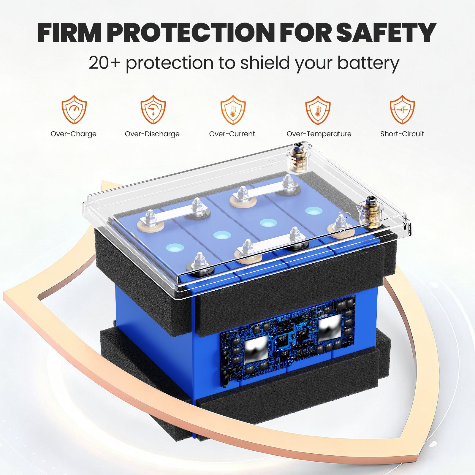 12V 100AH LiFePO4 Lithium Battery Deep Cycles For RV Camping Marine Solar Garden