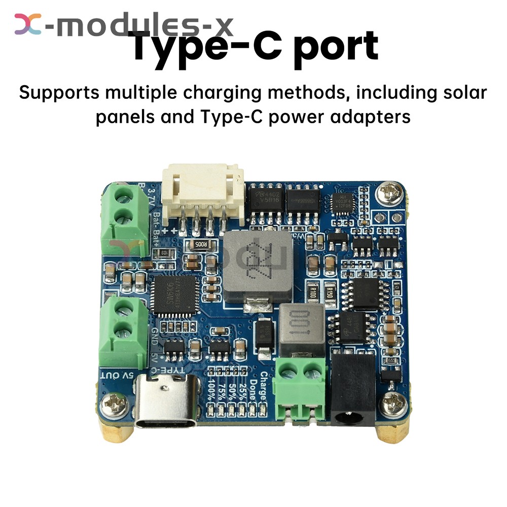 6-24V Solar Panel Power Management Module 5V 3A Supports MPPT, PD QC FCP SFCP