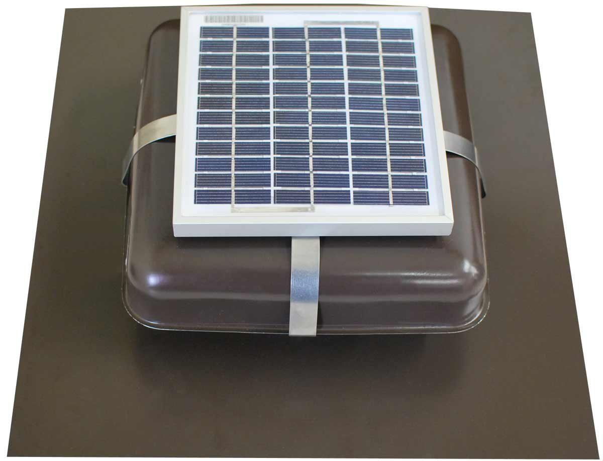 Solar Roof Vent – Solar Attic Fan – Solar RVOblaster with “Brown” Vent