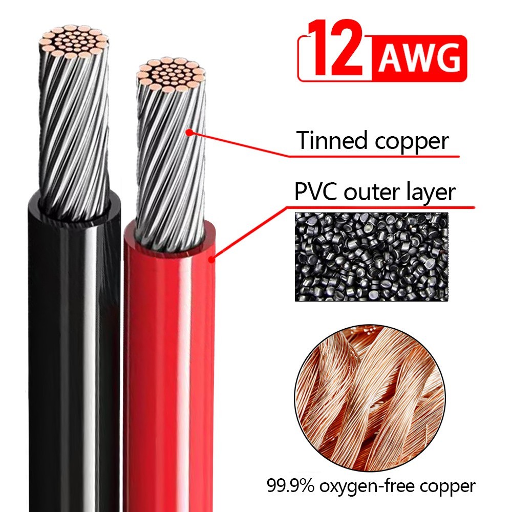 3ft Solar Panel Extension Cable 4 In 1 DC5521 7909 XT60 Female Connector PV Wire
