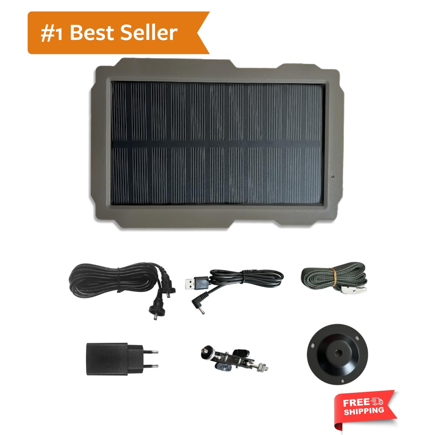 Trail Camera Solar Panel, Rechargeable Solar Charger for Camera, 6V-12V Outdo…