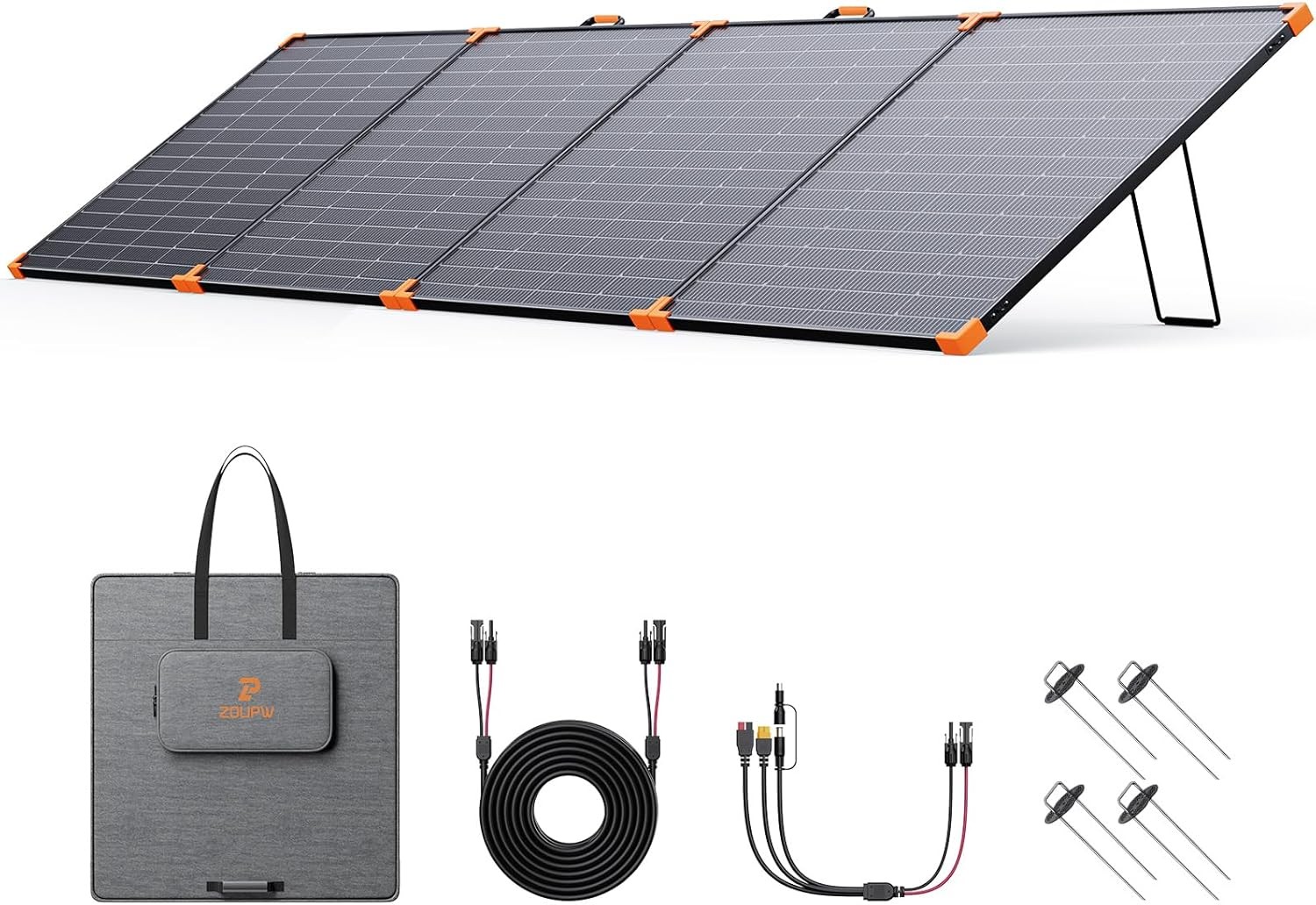 ZOUPW Portable Solar Panel 450W 38V N Type 16BB Foldable