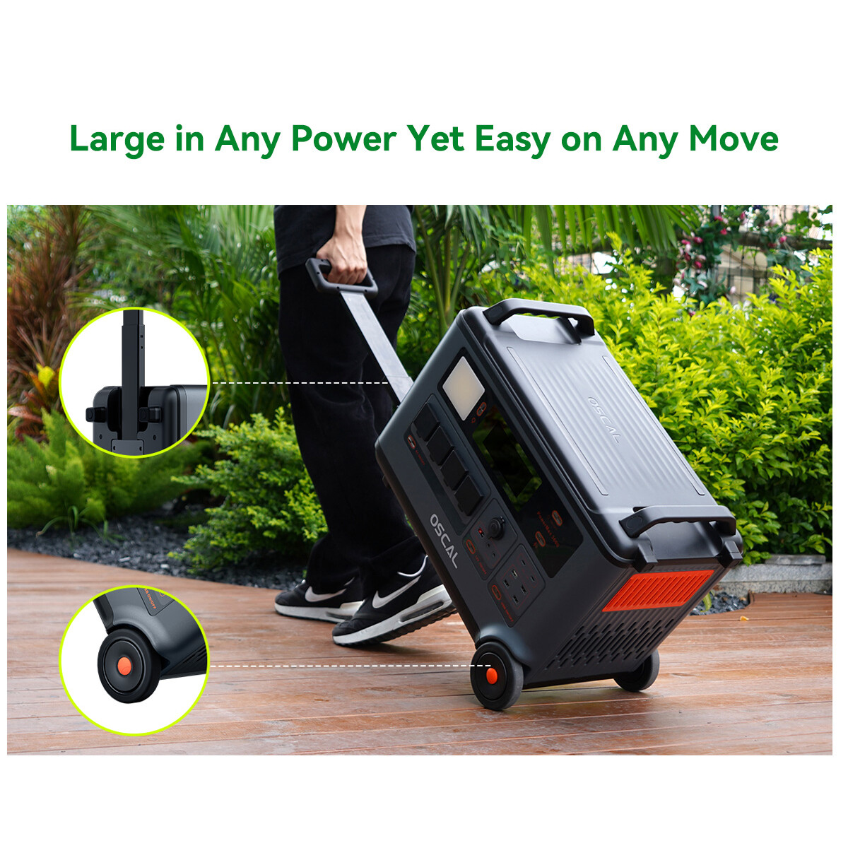 Blackview OSCAL PowerMax 6000W Portable Power Station 3600Wh LFP + Extra Battery