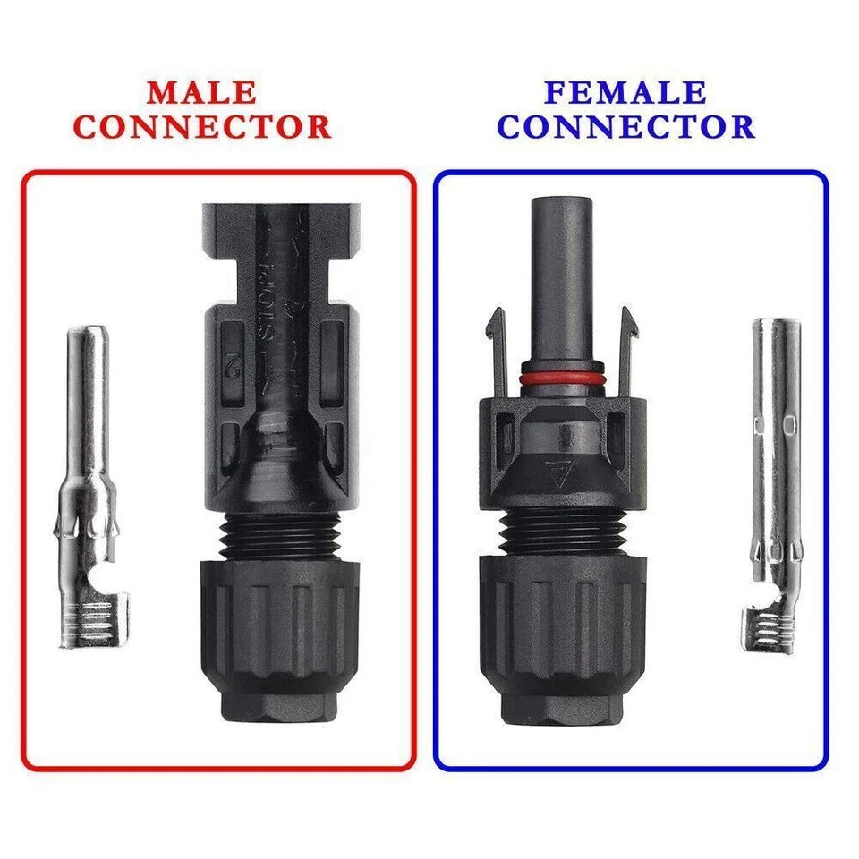 10Set Male Female Wire Cable Connector Set Solar Panel Waterproof Connector