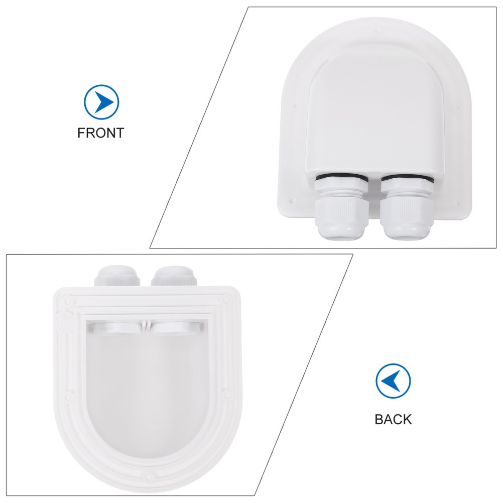 Dual Cable Entry Box Abs Wire Gland Pass Through