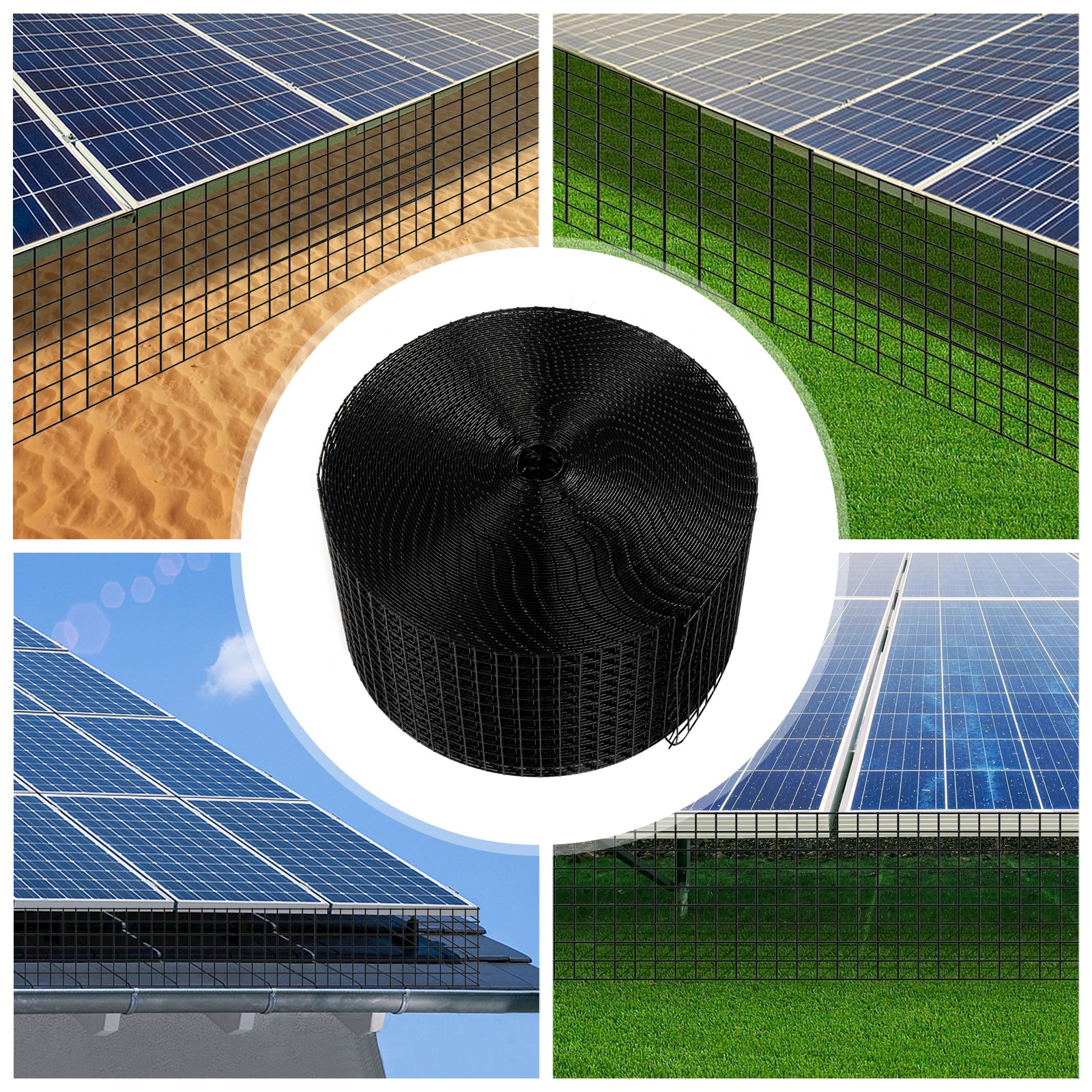 100ft Solar Panel Wire Mesh Roll & Clip kit – Pigeon Bird Proofing Guard Kit