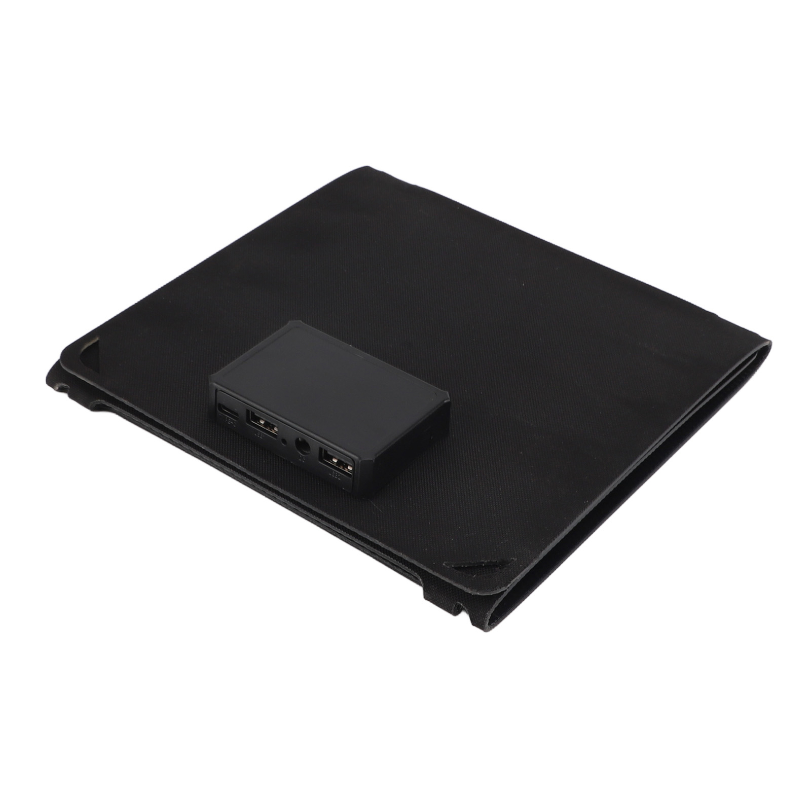 21W Portable Solar Panel Foldable Dual USB Charger For Phone Power Station Black