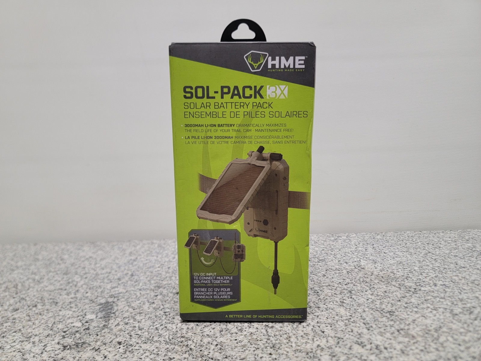 Sol-Pak 3X 3000mAh Solar Battery Pack for Trail Cameras – 12V Power