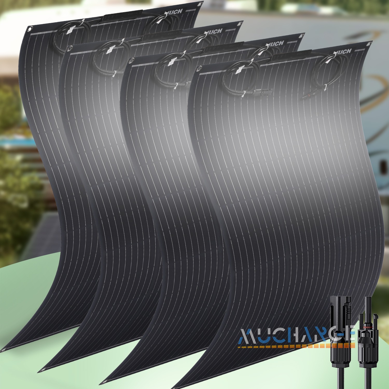 400W Flexible Solar Panel Mono Solar Power for Home Boat Car RV Battery Charge