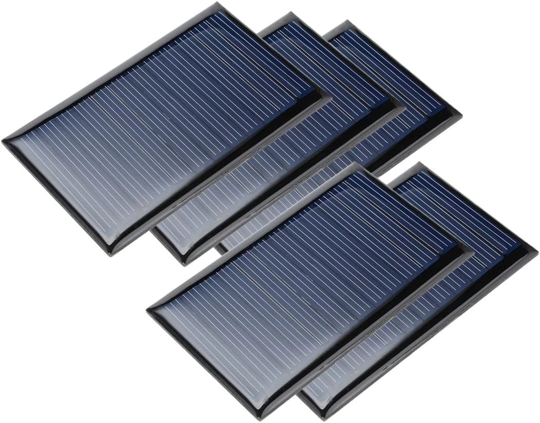 ® 5Pcs 6V 60Ma Poly Mini Solar Cell Panel Module DIY for Light Toys Charger 72Mm