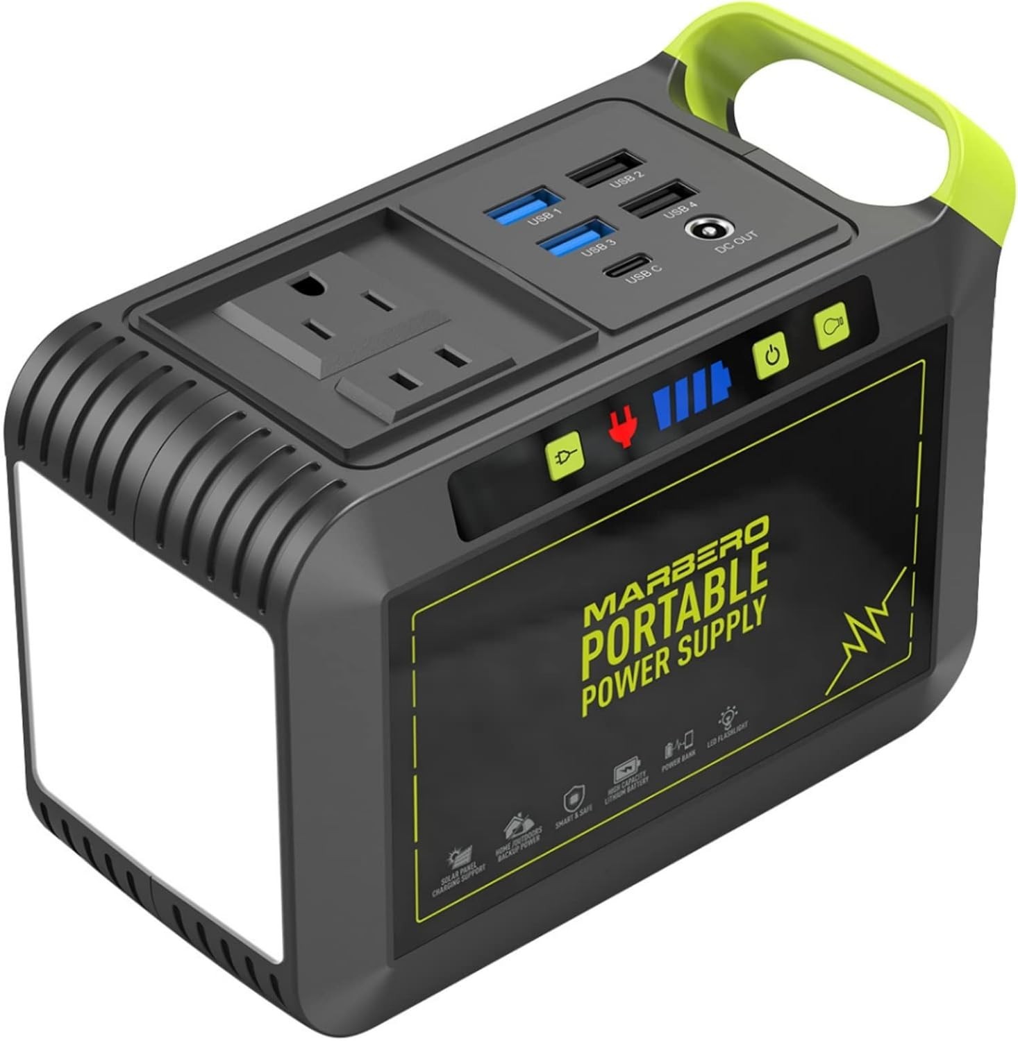 Portable Power Station 88Wh Lithium Battery Solar Generator with AC Outlet 120W