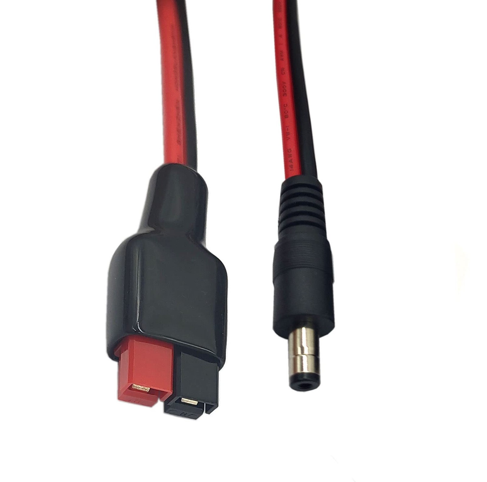 14AWG DC 5.5mm x 2.1mm Power Plug Extension Cable Connector for Generator Bac…