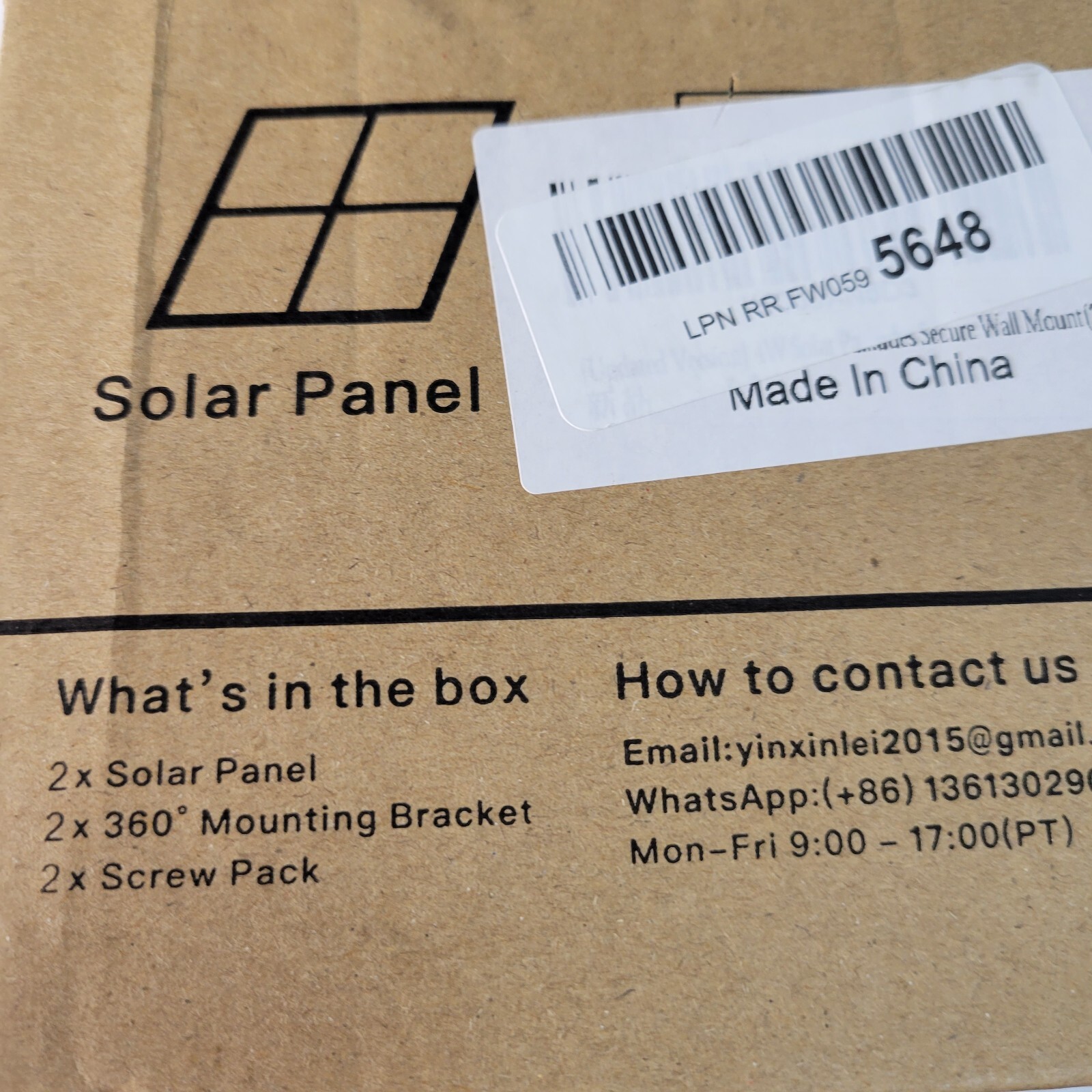 PAIR 4W 5V High Efficiency Solar Panels Micro USB Connector