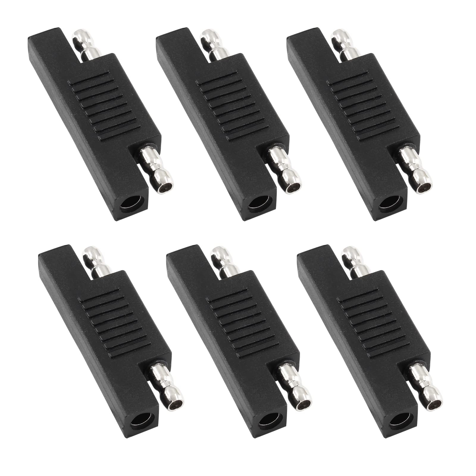 6 Pack SAE Polarity Reverse Adapter Connectors for Solar Panel Charging