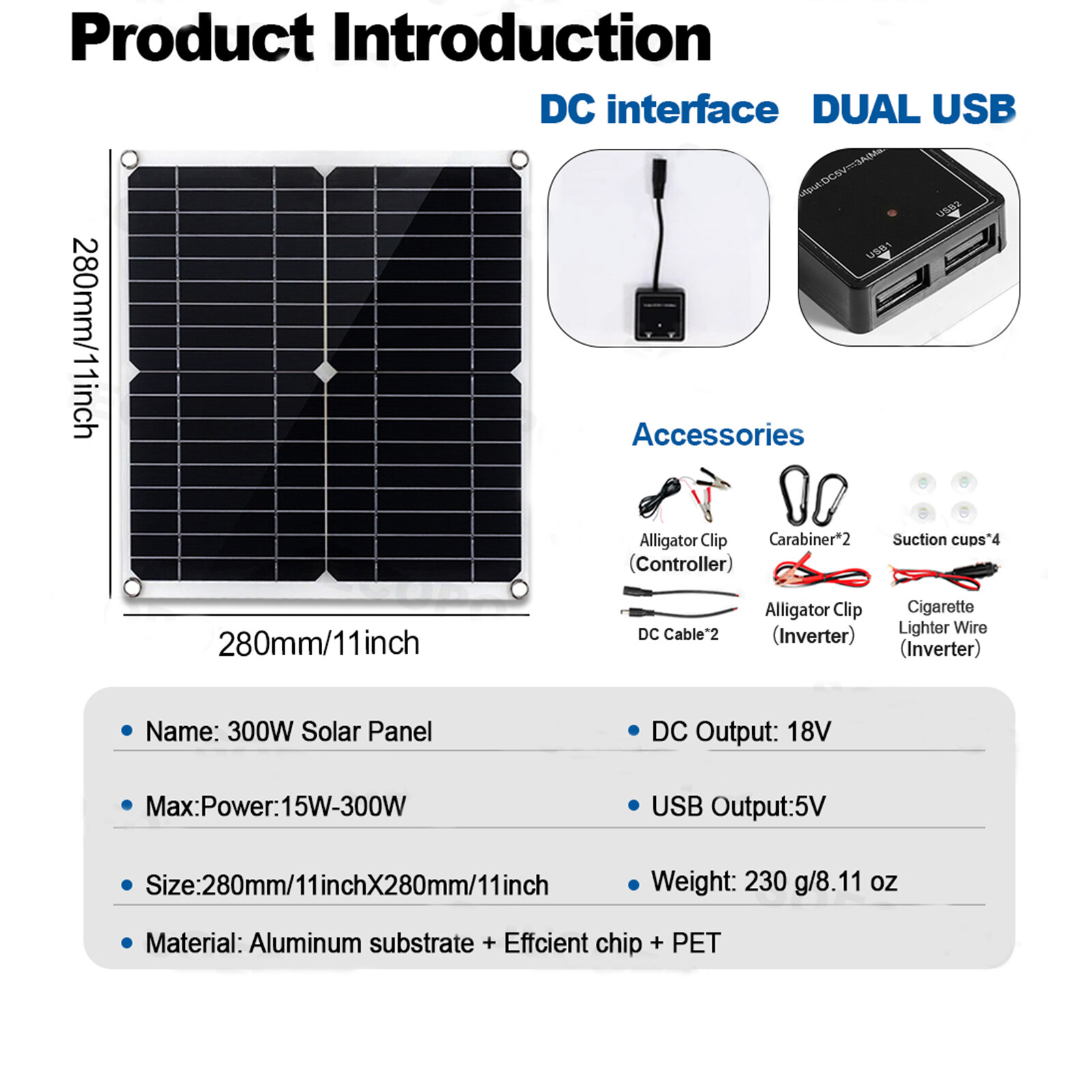 6000W Solar Panel Set Solar Power Inverter Generator 100A Home 110V Grid Syste