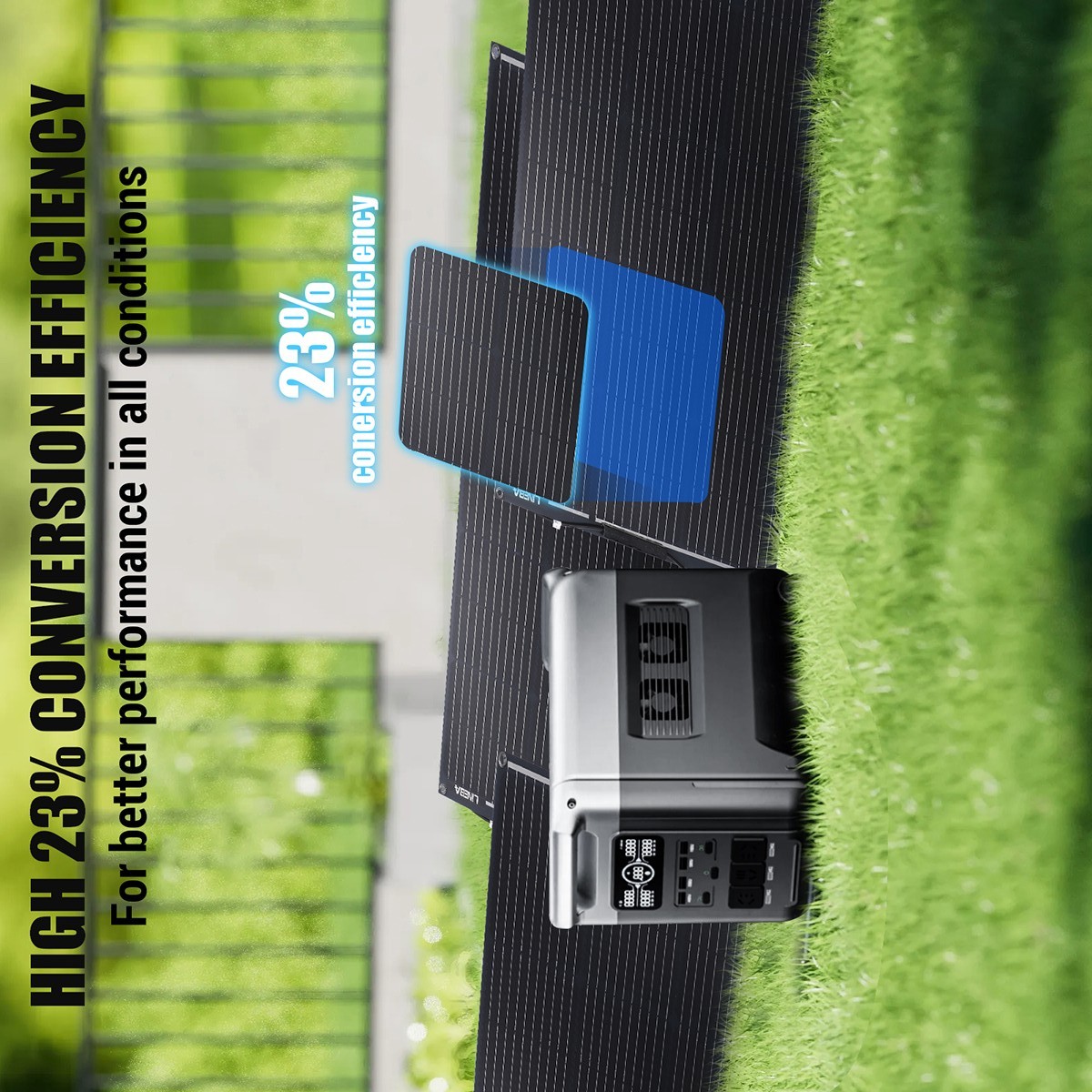 200W 400W Mono Flexible Off Grid Solar Panel IP68 w/ Battery Charge Controller
