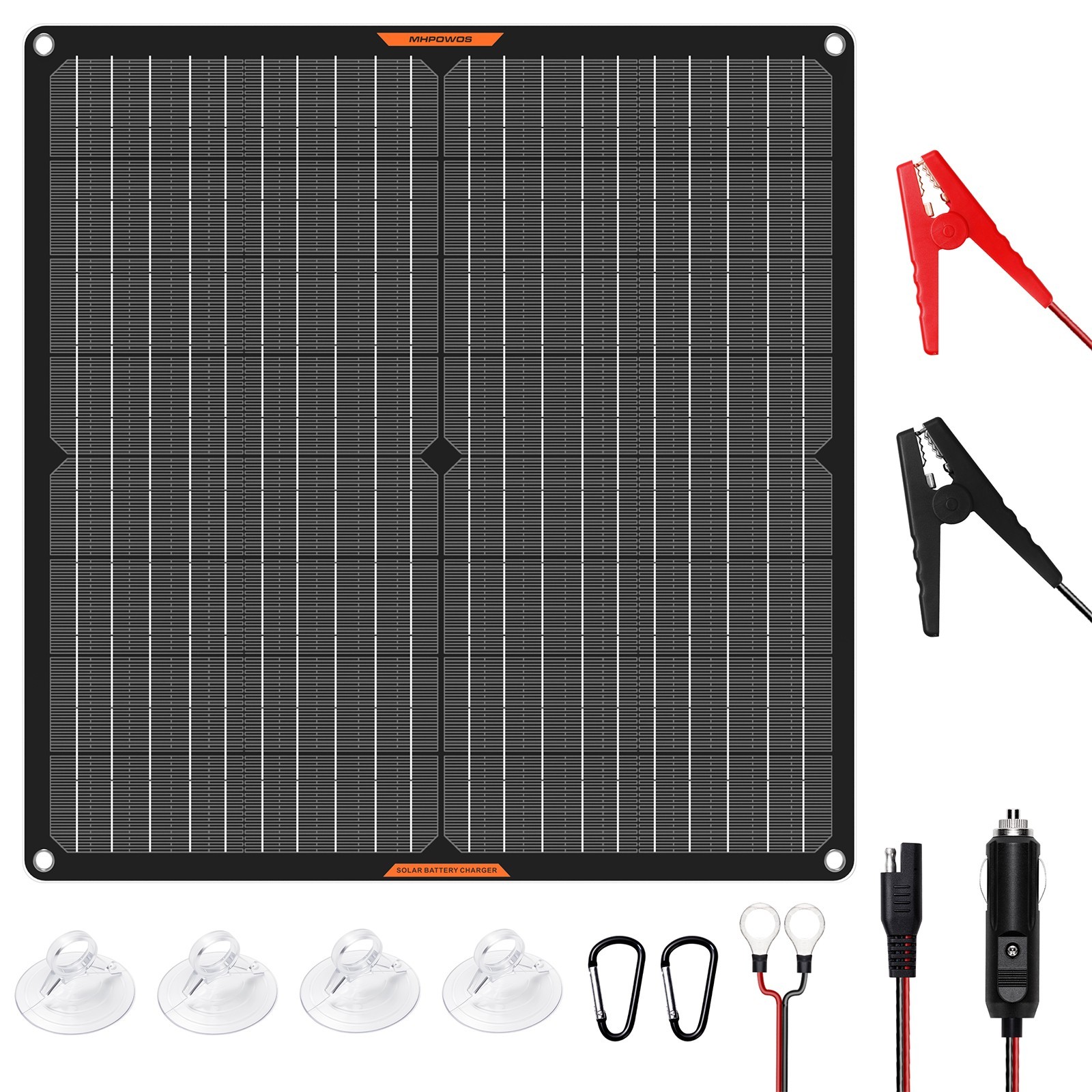 MHPOWOS 12V Solar Battery Charger Maintainer 30 watt Solar Charger for Boat RV