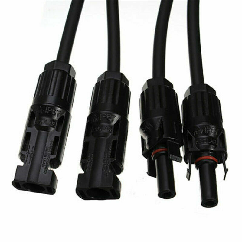 1/2/3/4Pair Solar Panel Y Branch Cable Connection Adapter Connector Extension US