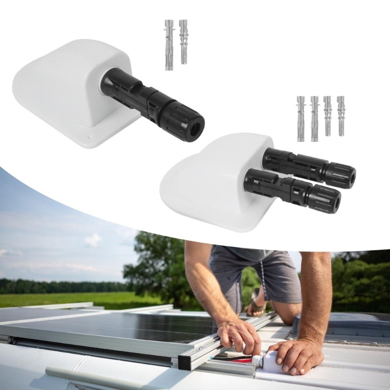Solar Panel Junction Box For RVs Roof Waterproof Housing Cable Entry Gland
