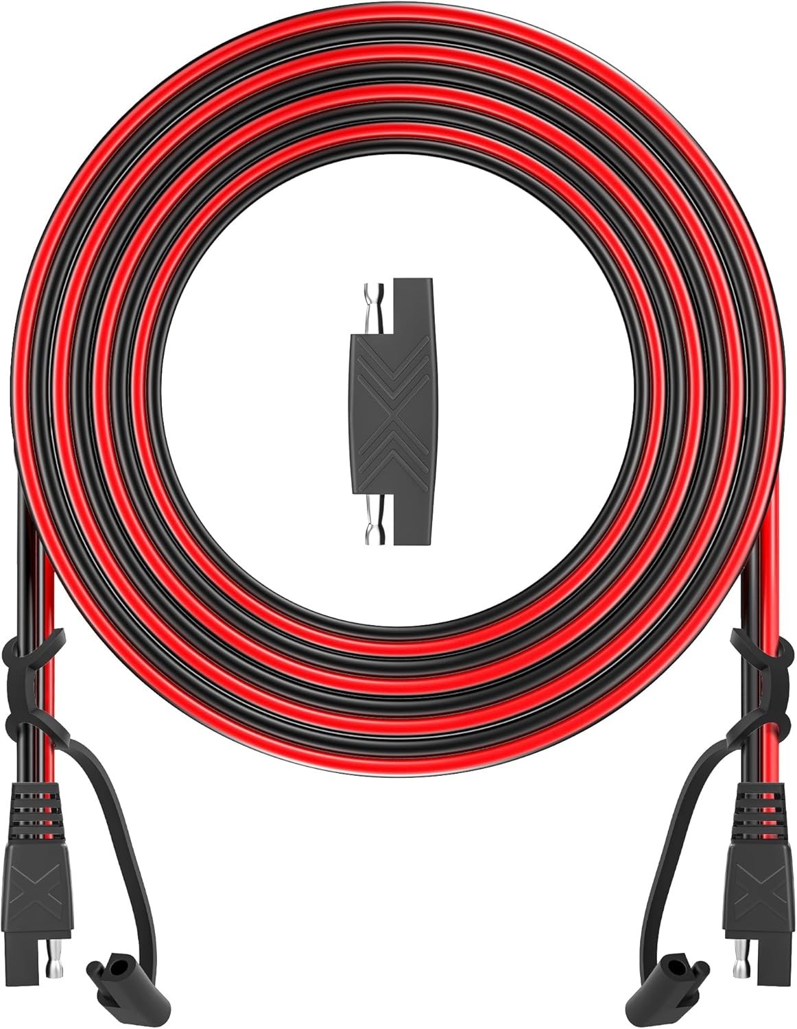 Listed 12 Feet SAE to SAE Extension Cable, Quick Connect & Water-Resistant