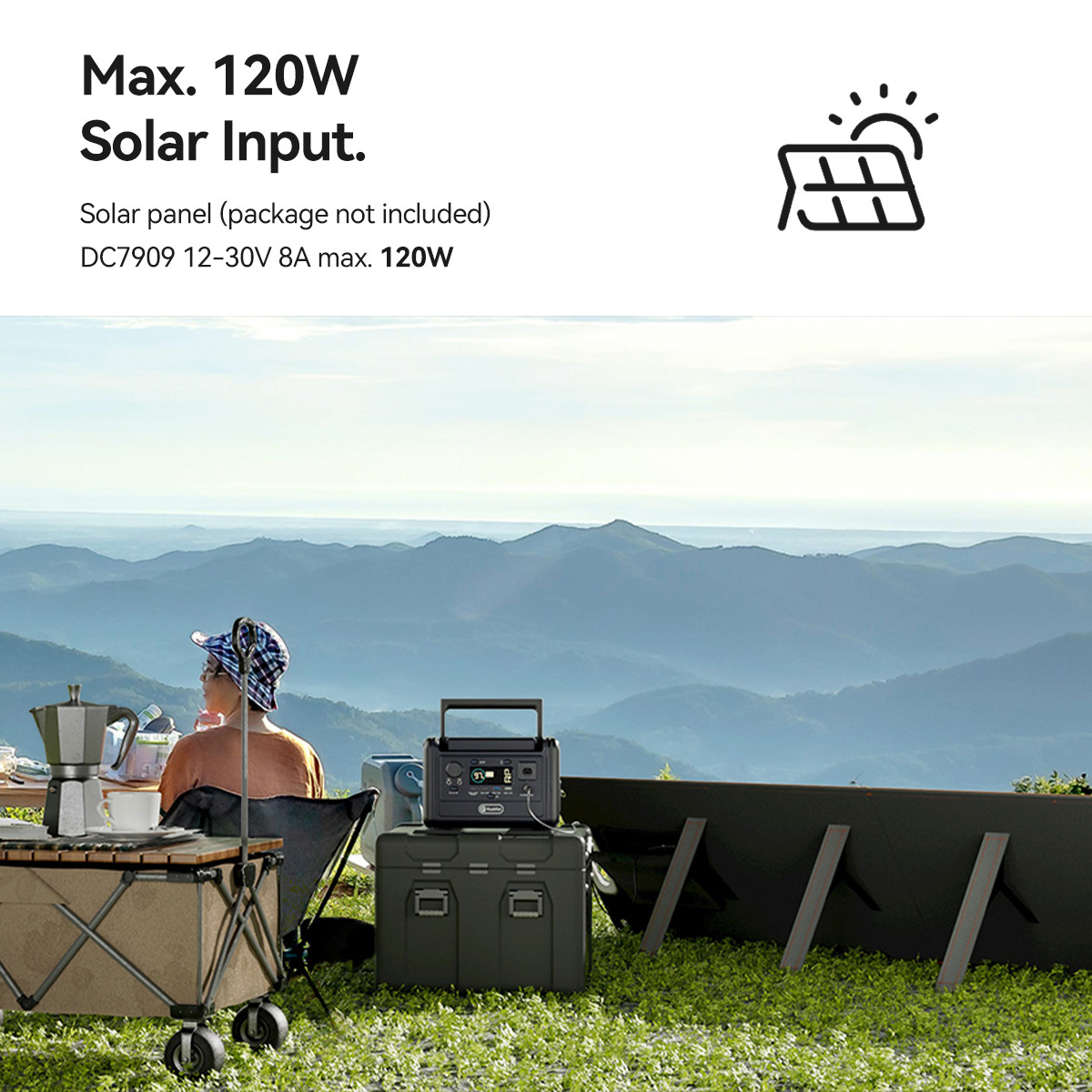 Flashfish T300PRO Portable Power Station 300W 230Wh LiFePO4 With Solar Panel 60W