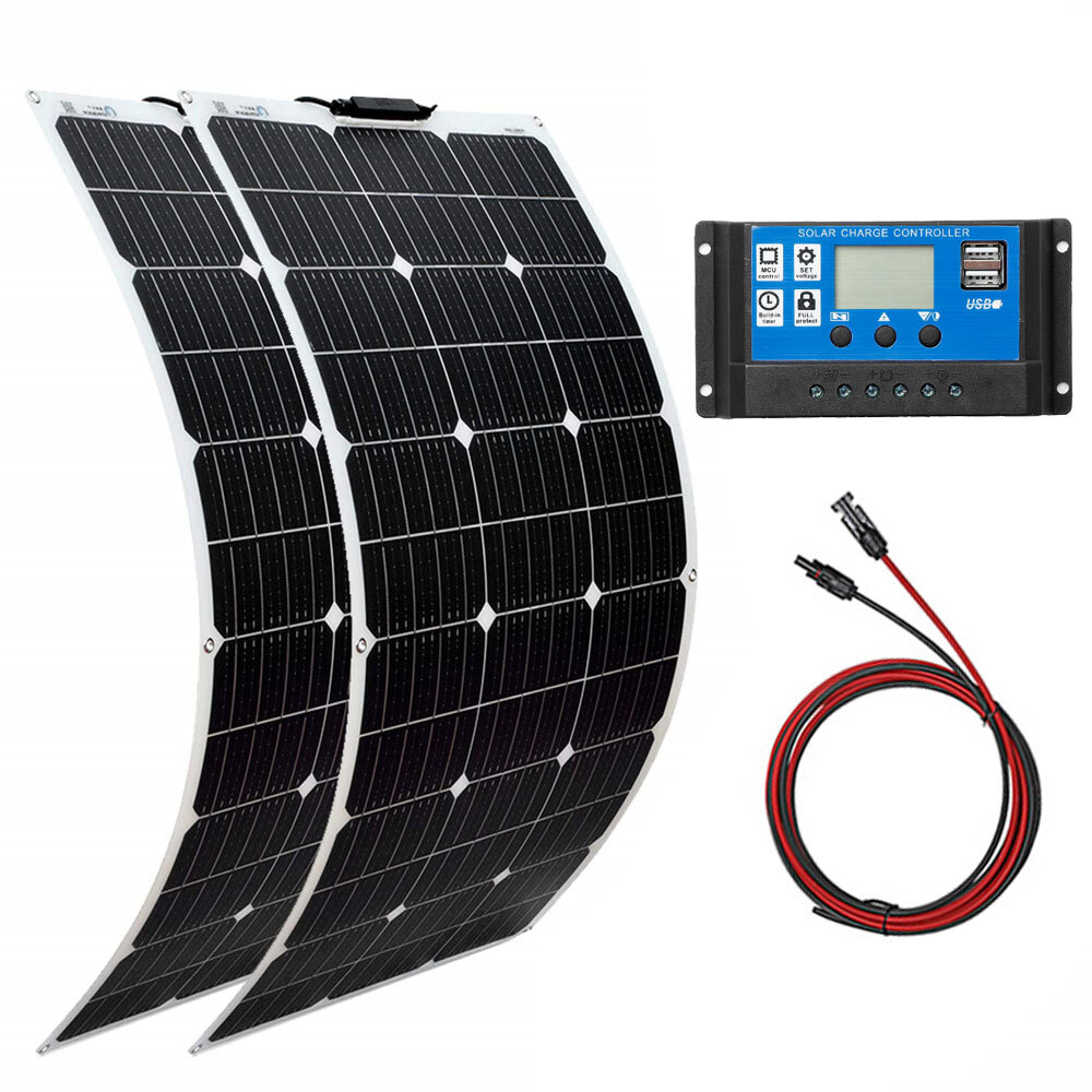 300w 900w Solar Panel System Kit Module Cell Battery Charge High Quality