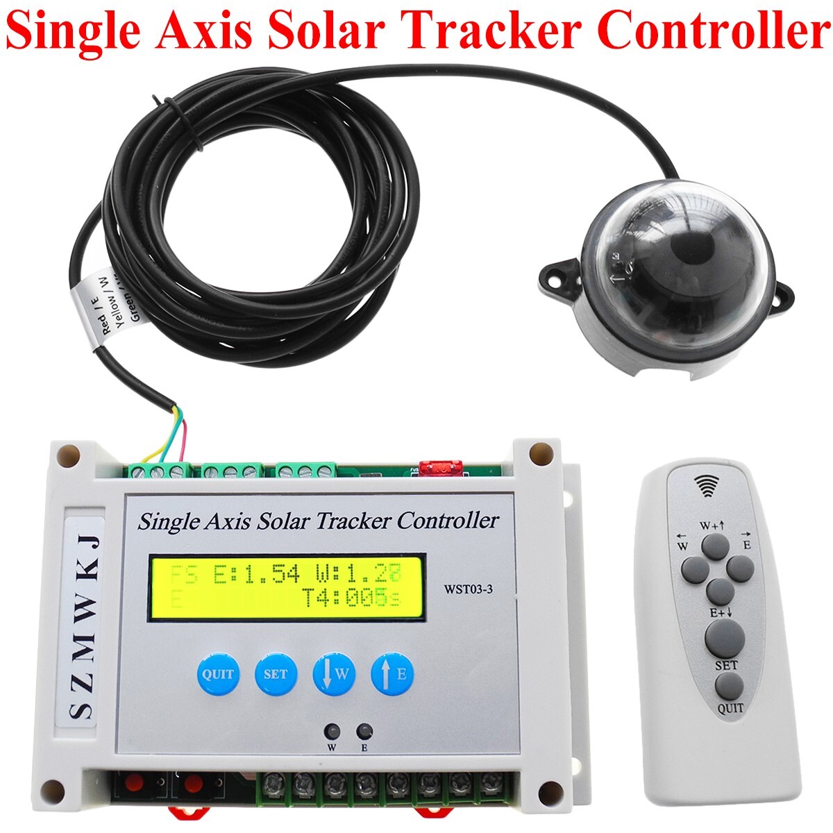 SZMWKJ Single Axis Solar Panel Tracking Electronic LCD Solar Tracker Controller