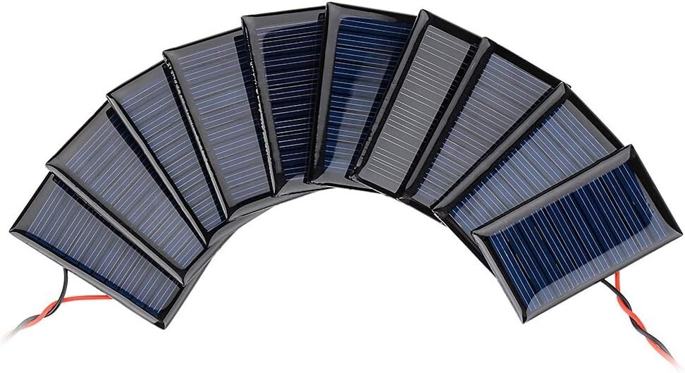 10Pcs Mini Solar Panels 5V 30mA – DIY Kit for Creative Solar Energy Projects