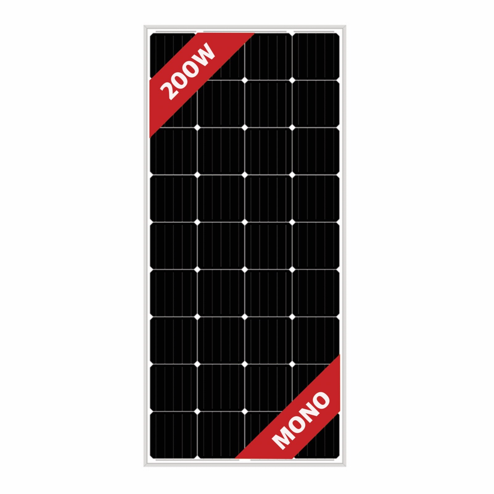 200W solar panel monocrystalline PV module for off-grid RV marine camping