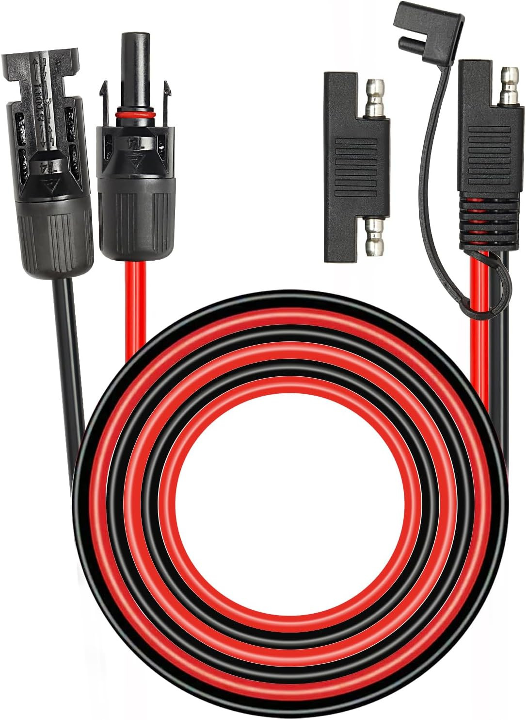 Solar Panel to SAE Adapter Cable – 20FT 10AWG Solar Extension Cable for RV Solar