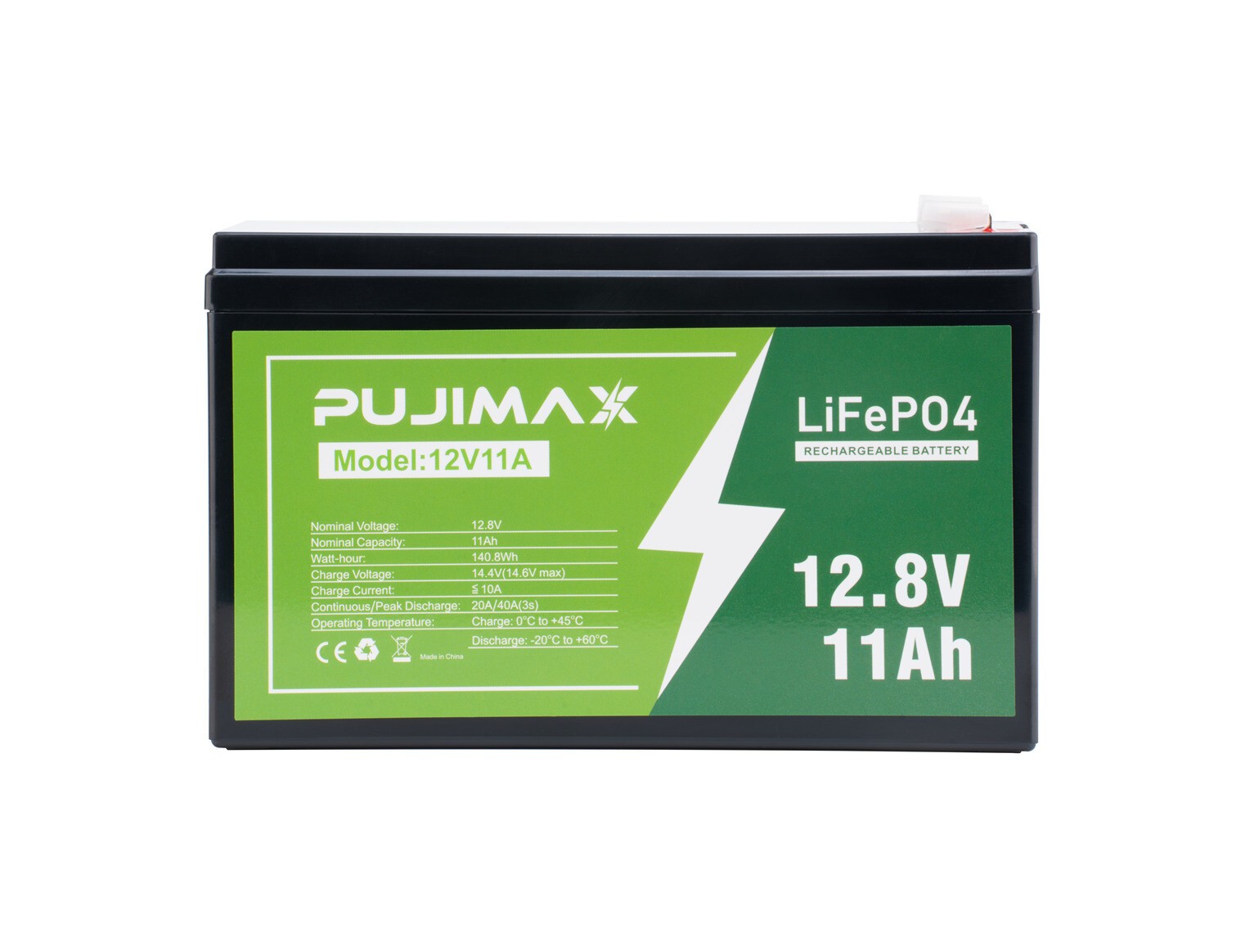 Lithium LiFePO4 Deep 12V 11Ah 3000+ Cycle Lithium Iron Phosphate Battery BMS